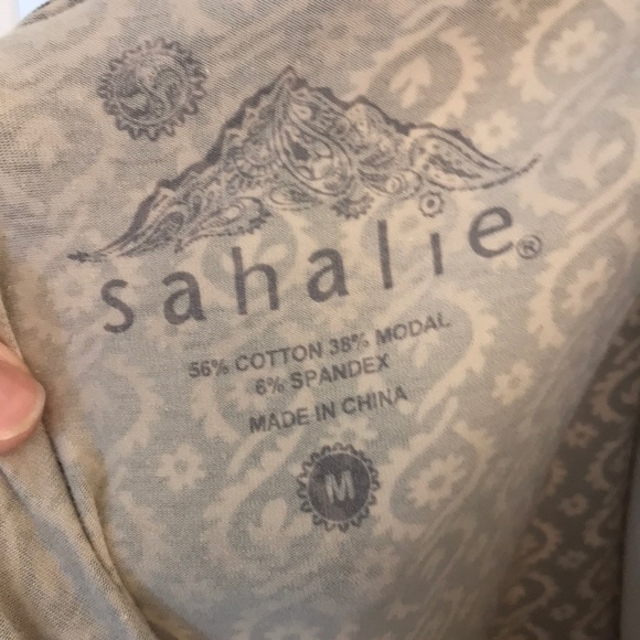 Brown patterned Sahalie wrap dress, M - Picture 6 of 6